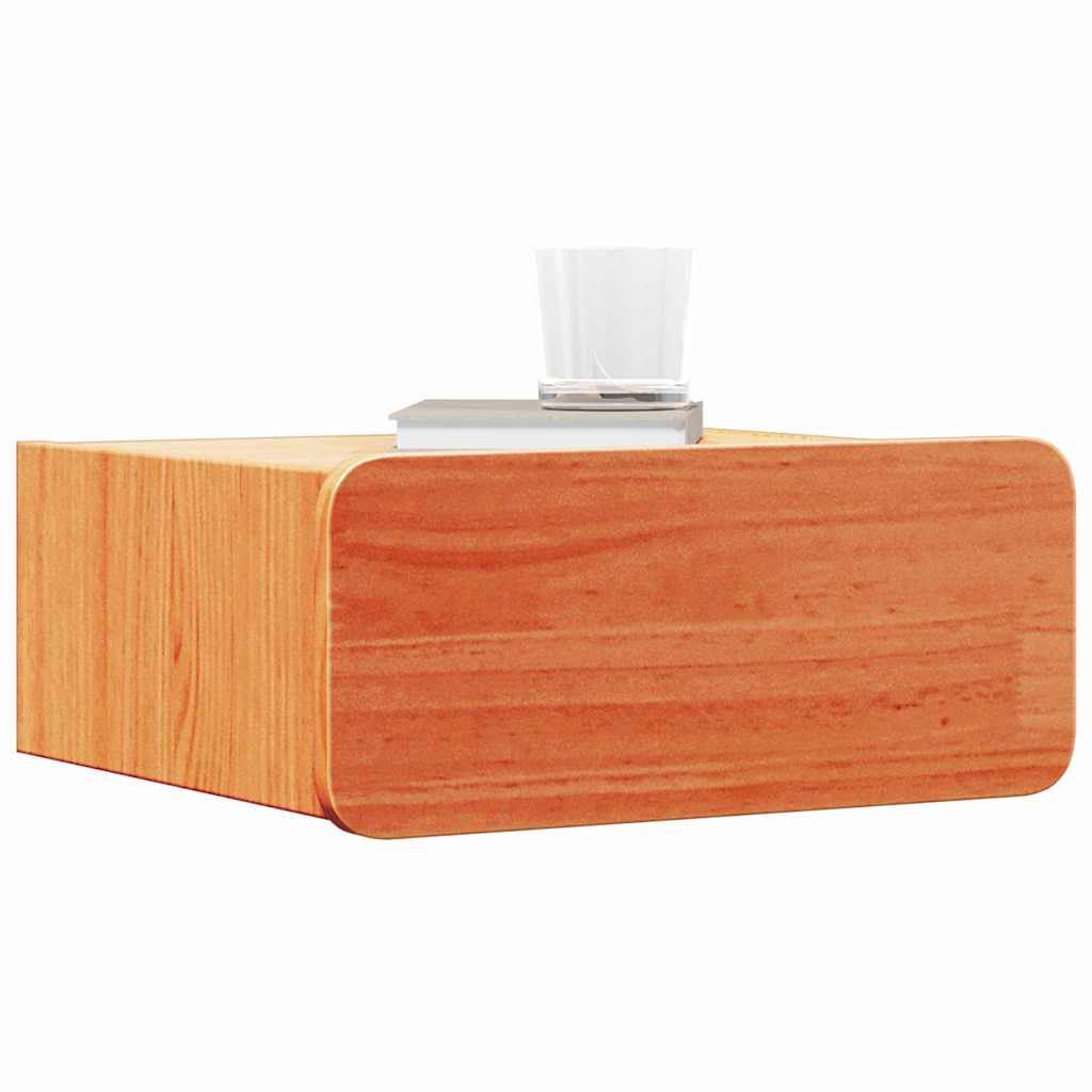 Nachttisch Wachsbraun 39 x 34 x 16,5 cm Massivholz Kiefer