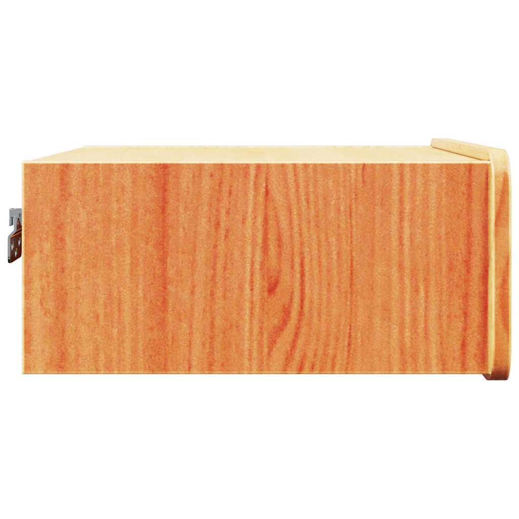 Nachttisch Wachsbraun 39 x 34 x 16,5 cm Massivholz Kiefer