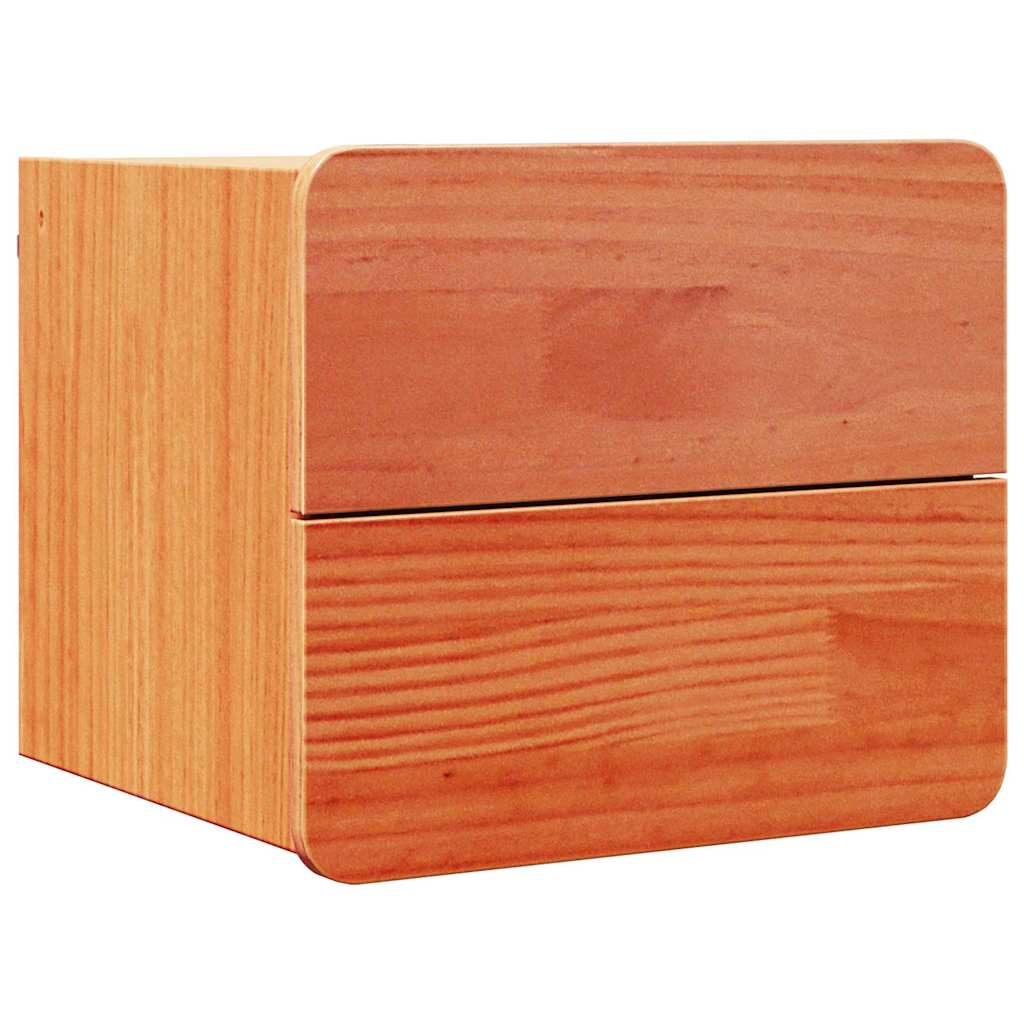 Nachttisch Wachsbraun 39 x 34 x 33 cm Massivholz Kiefer