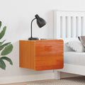Nachttisch 2 pcs Braun 39 x 34 x 33 cm Massivholz Kiefer