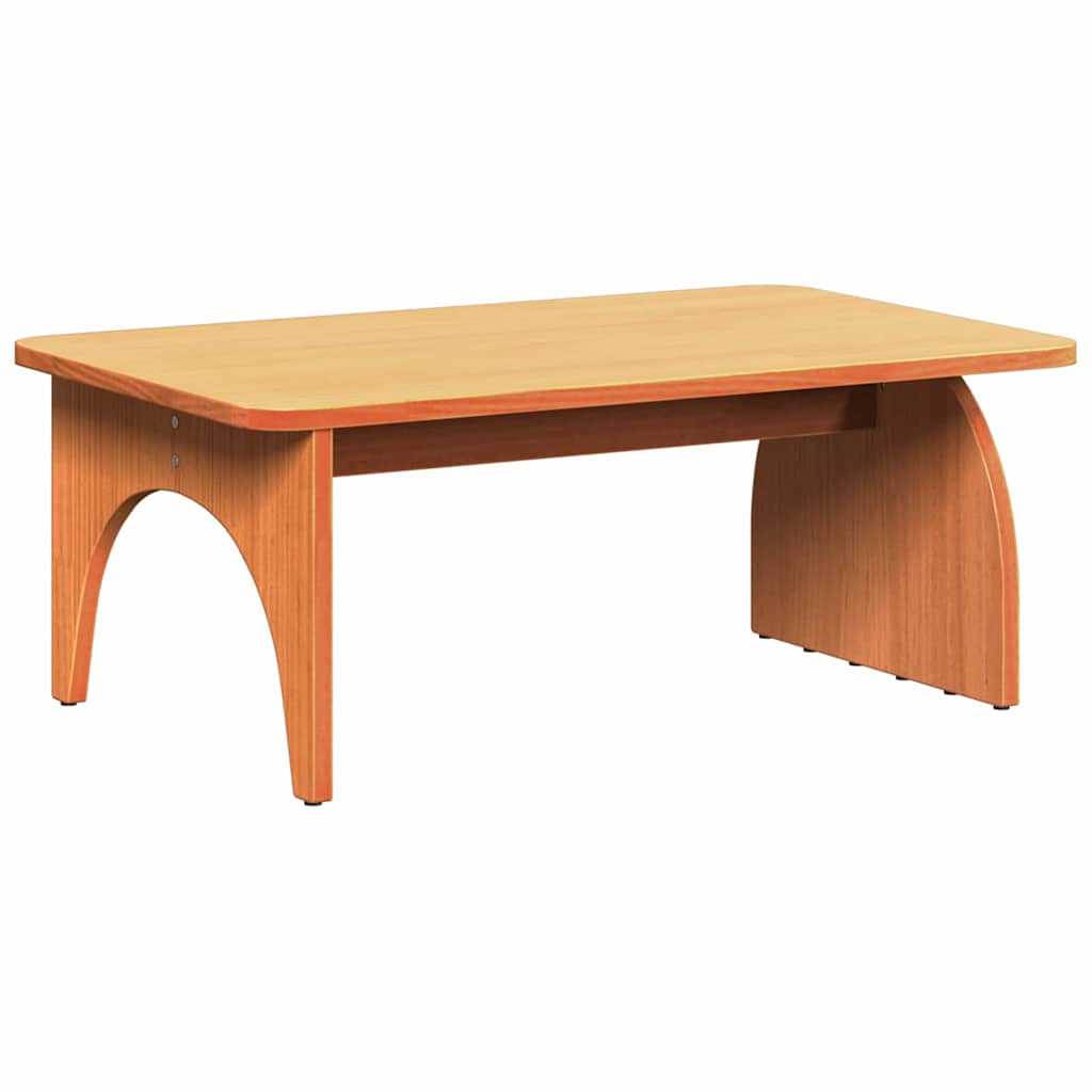 Couchtisch Wachsbraun 80 x 50 x 31 cm Massivholz Kiefer