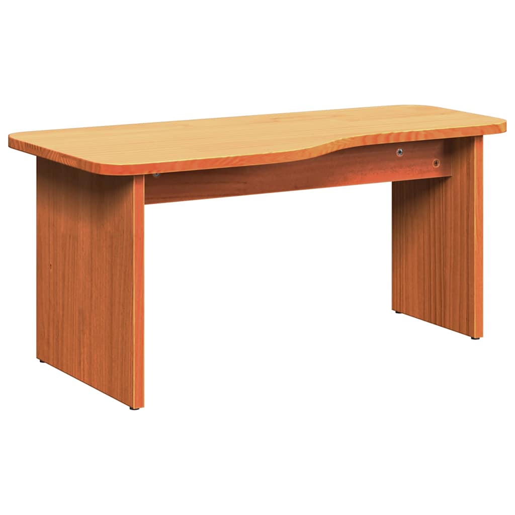 Couchtisch 2 pcs Wachsbraun Massivholz Kiefer