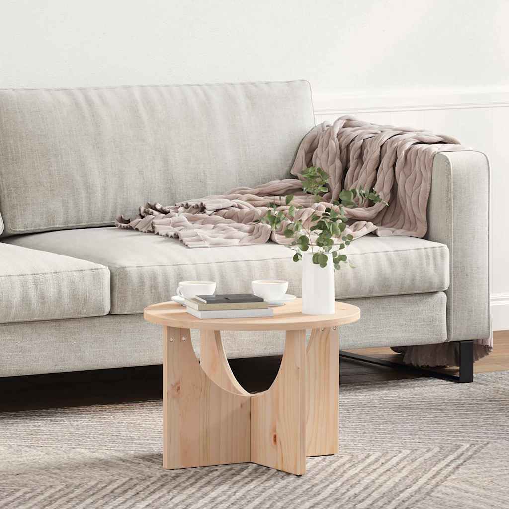 Couchtisch Natur 50 x 50 x 35 cm Massivholz Kiefer