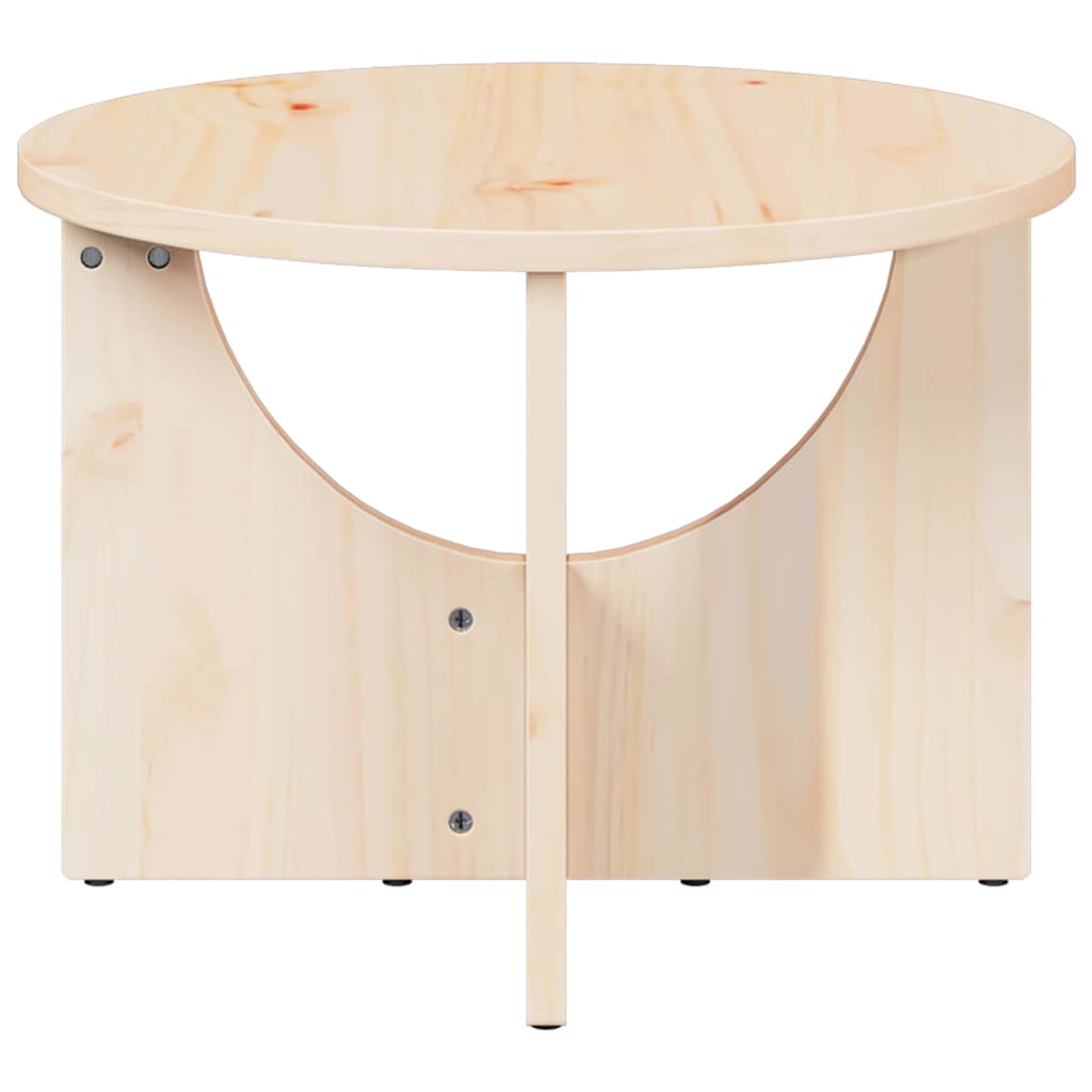 Couchtisch Natur 50 x 50 x 35 cm Massivholz Kiefer