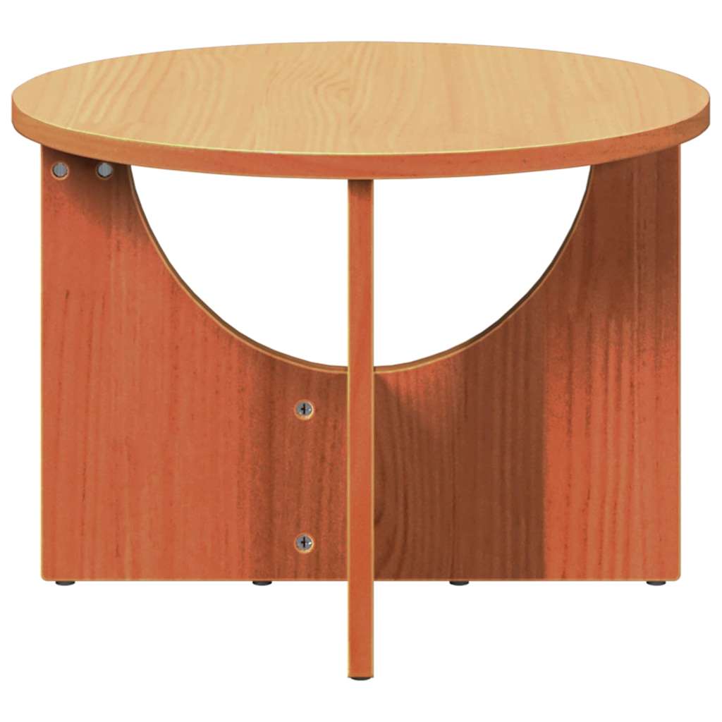 Couchtisch Wachsbraun 50 x 50 x 35 cm Massivholz Kiefer