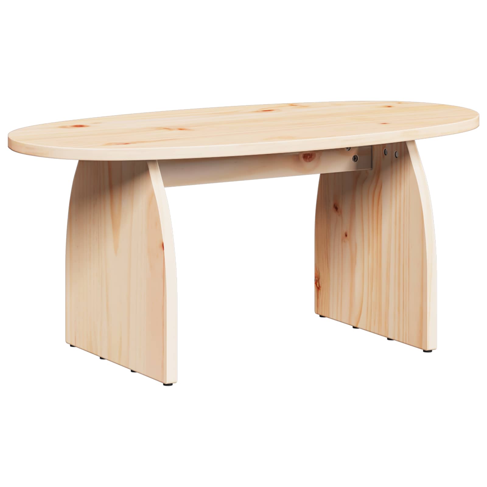 Couchtisch Braun 80 x 40 x 35 cm Massives Kiefernholz