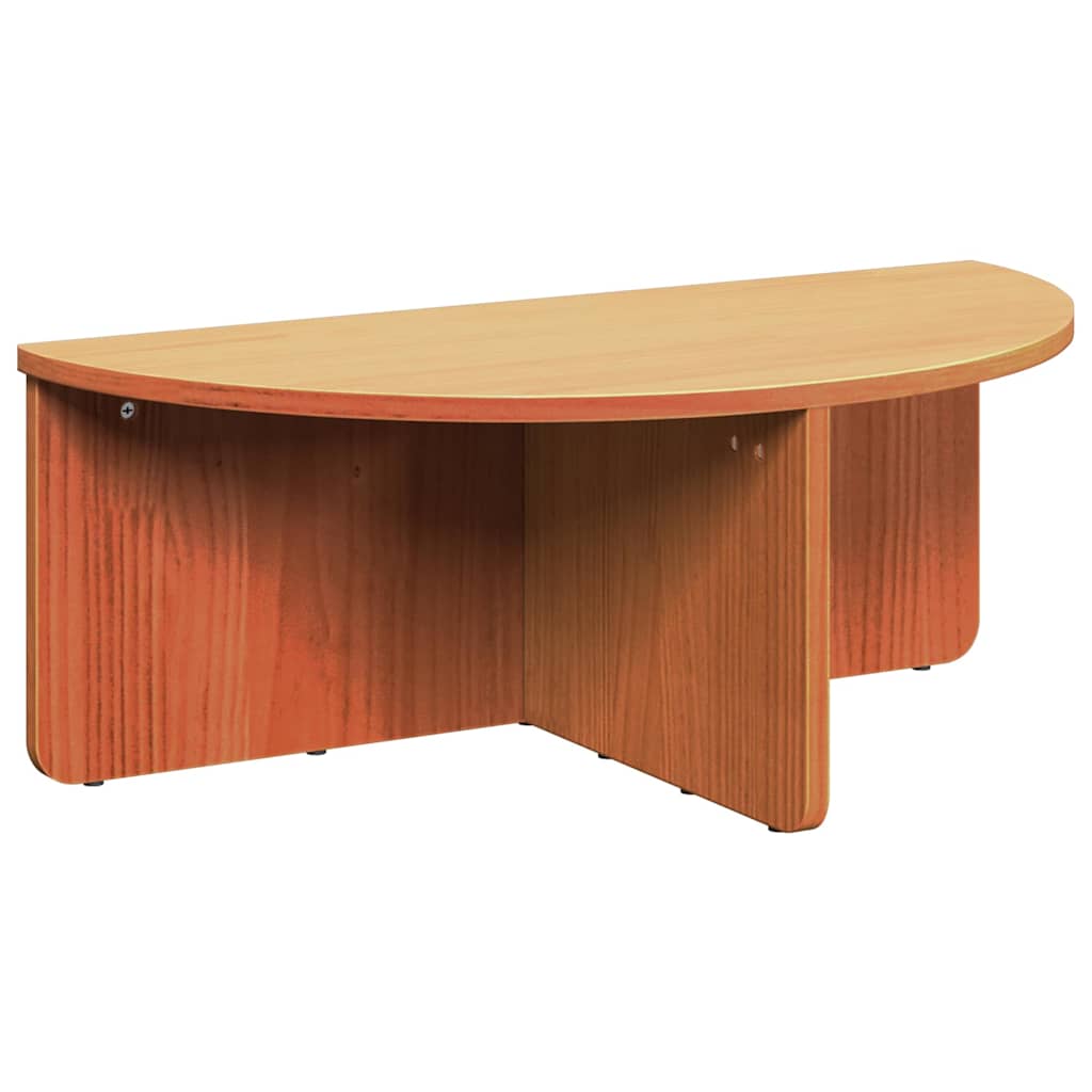 Couchtisch 2 pcs Wachsbraun Massivholz Kiefer