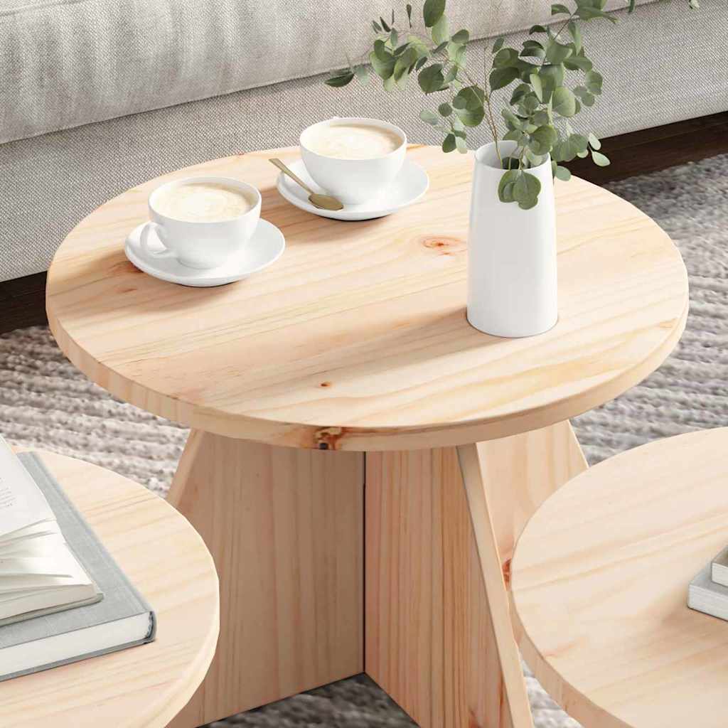 Couchtisch 3 pcs Natur