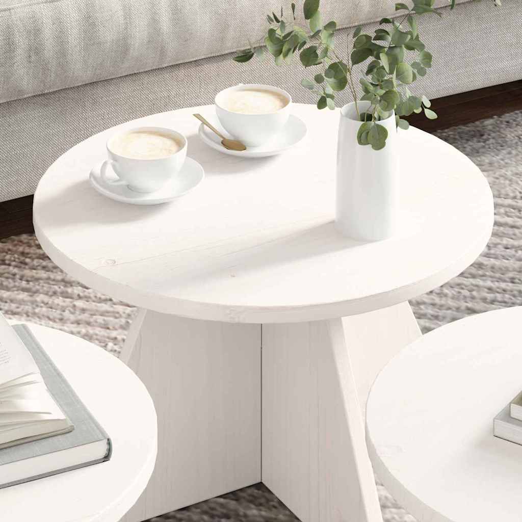 Couchtisch 3 pcs Weiß