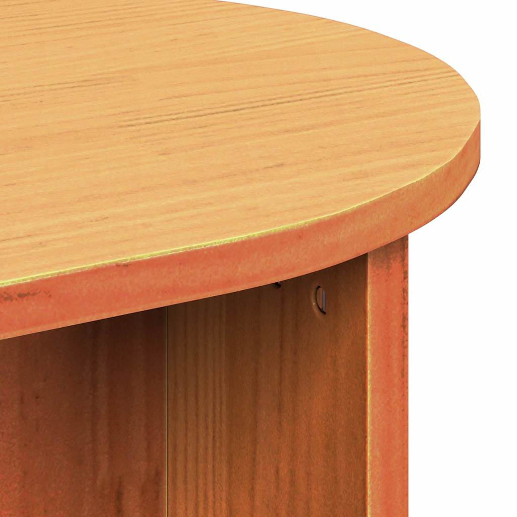 Couchtisch Wachsbraun 80 x 39,5 x 35 cm Massivholz Kiefer