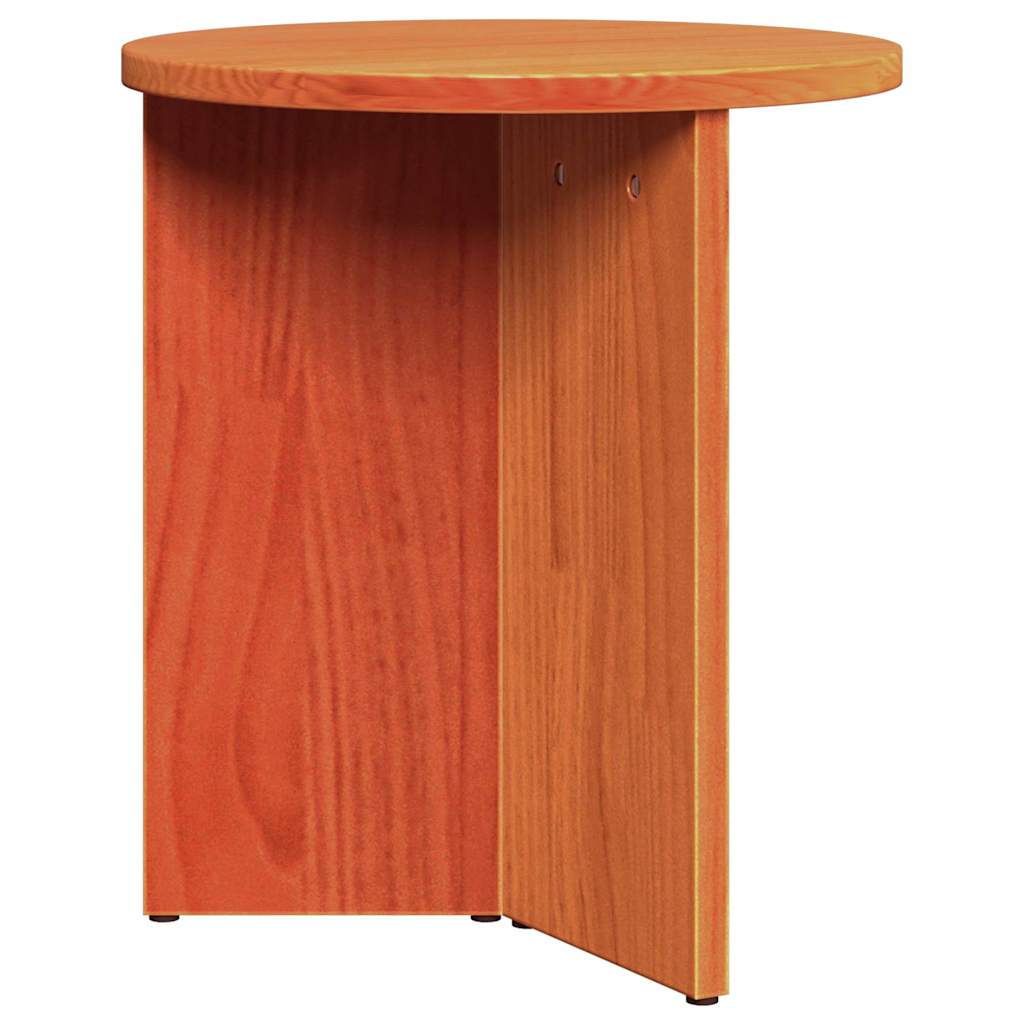 Couchtisch 2 pcs Wachsbraun Massivholz Kiefer