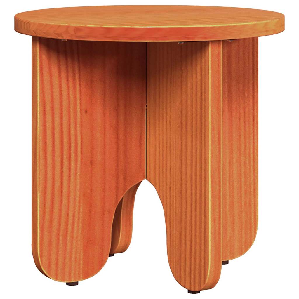 Couchtisch 2 pcs Wachsbraun Massivholz Kiefer