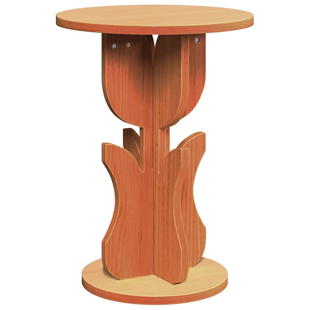 Couchtisch Wachsbraun 39,5 x 39,5 x 53,5 cm Massivholz Kiefer