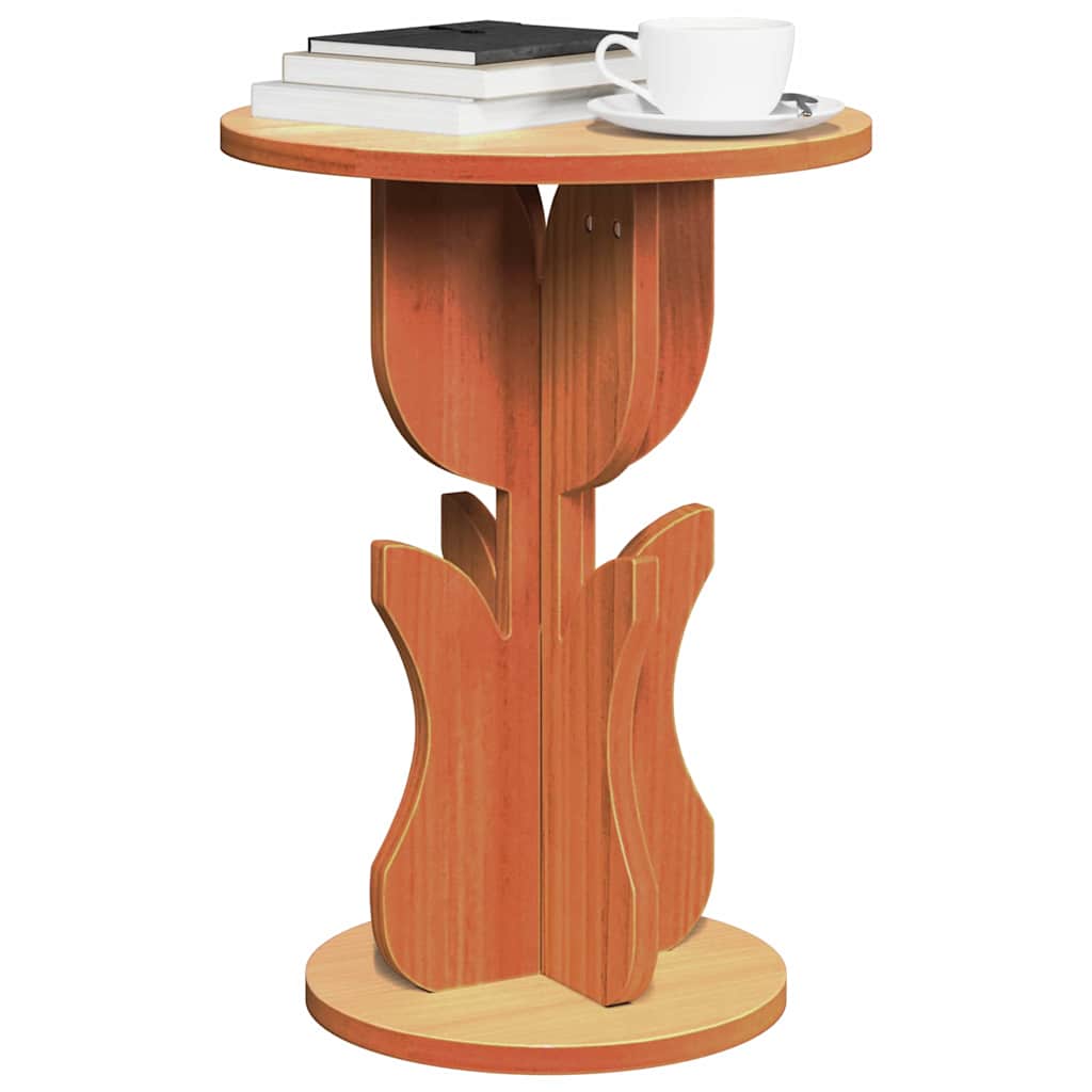 Couchtisch Wachsbraun 39,5 x 39,5 x 53,5 cm Massivholz Kiefer