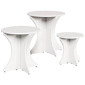 Couchtisch 3 pcs Weiß