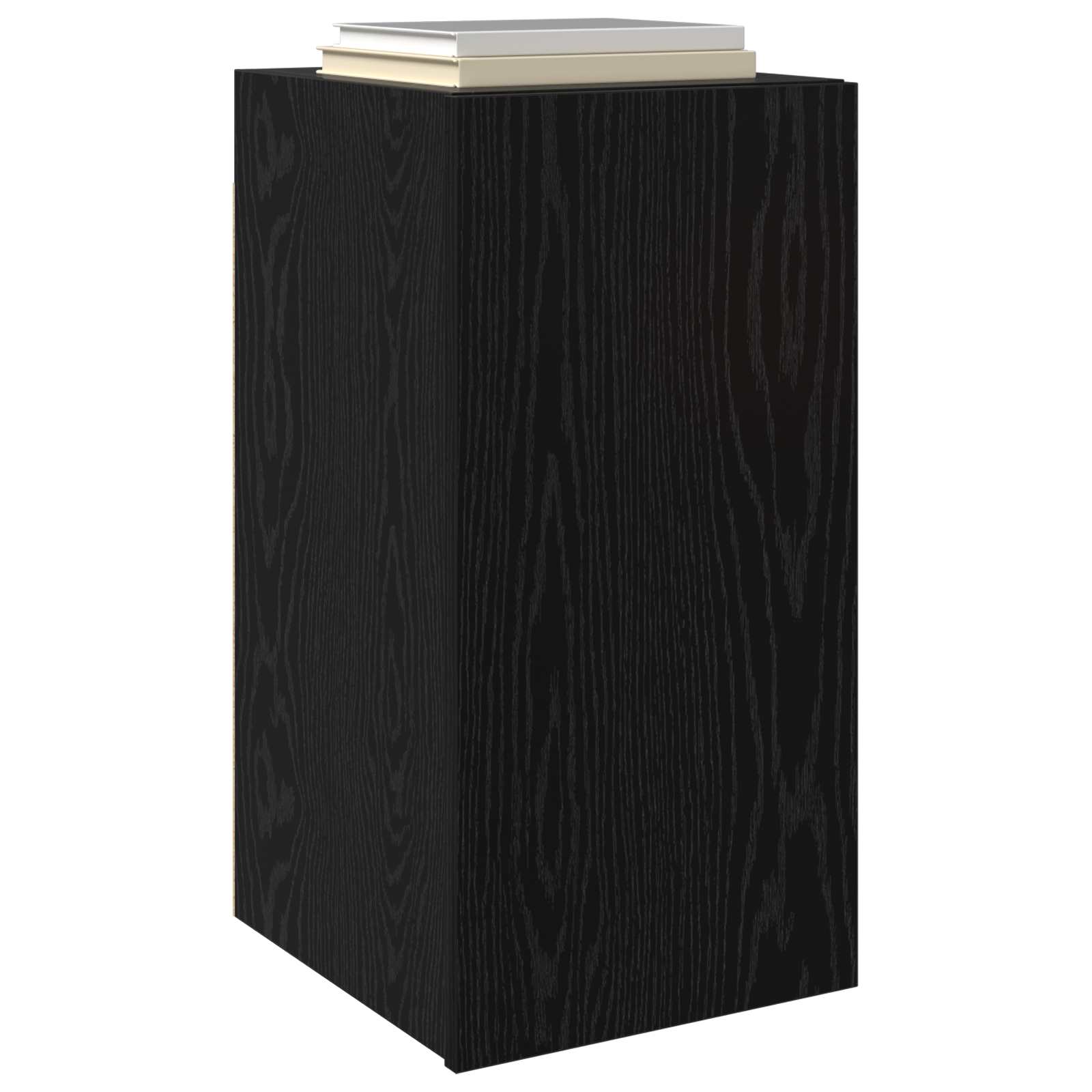 Wand-TV-Schrank Schwarz Eichen-Optik 30,5 x 30 x 60 cm
