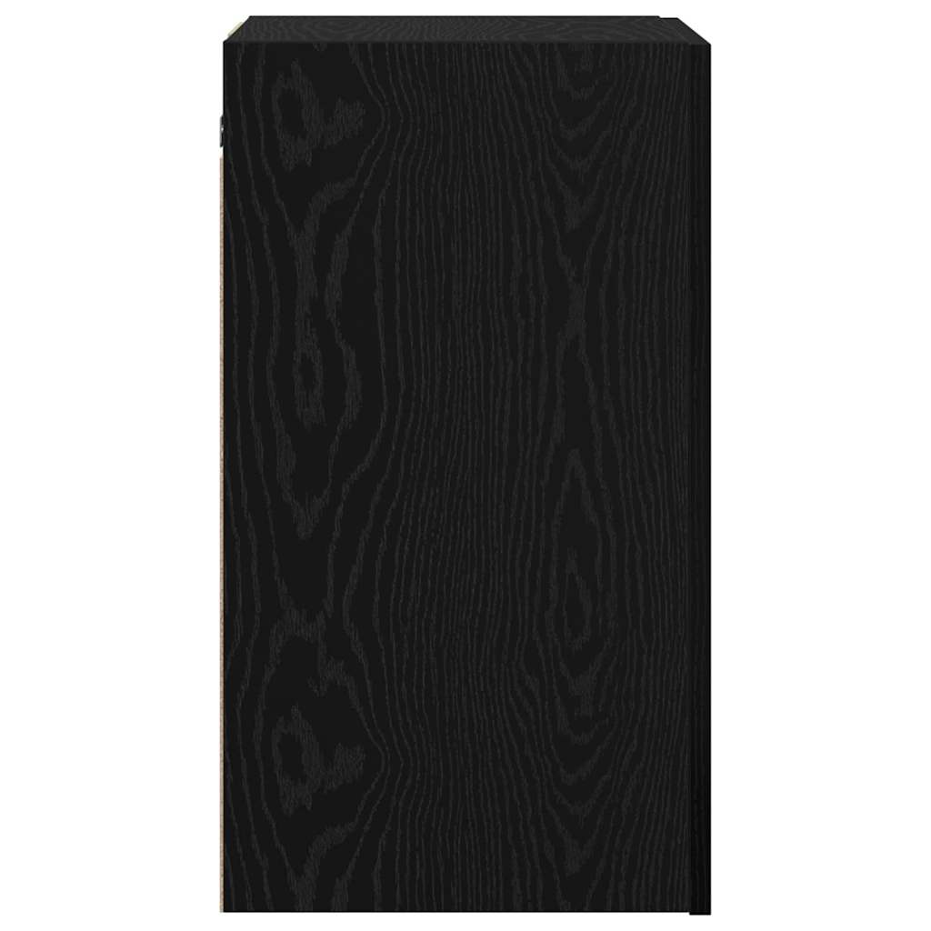Wand-TV-Schrank Schwarz Eichen-Optik 30,5 x 30 x 60 cm