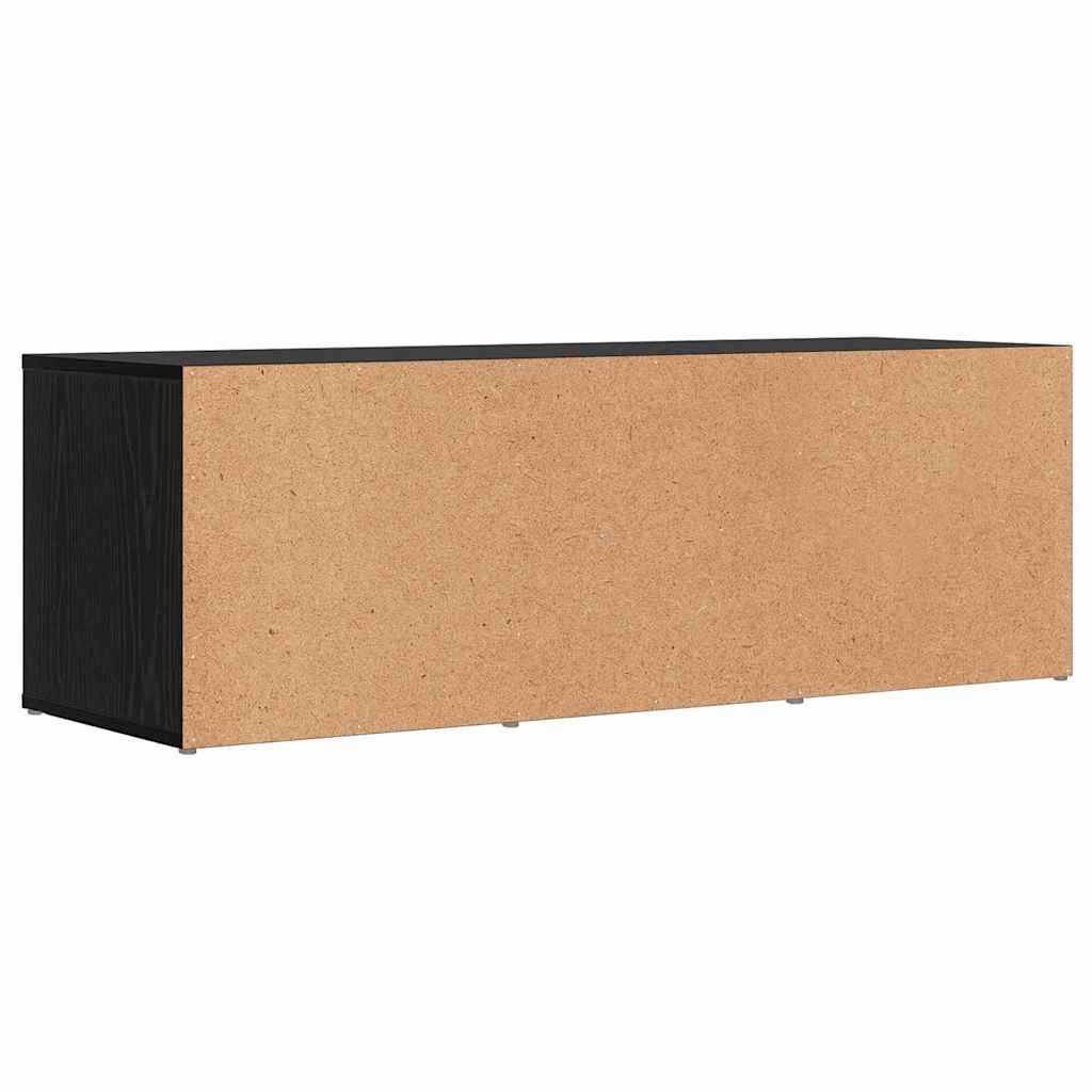 Schuhbank Schwarz Eichen-Optik 102 x 35 x 35 cm Holzwerkstoff