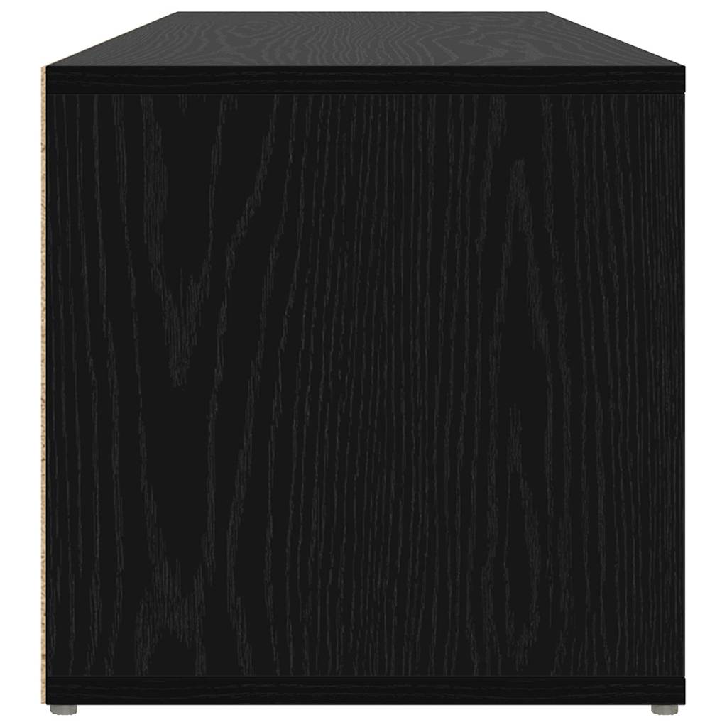 Schuhbank Schwarz Eichen-Optik 102 x 35 x 35 cm Holzwerkstoff