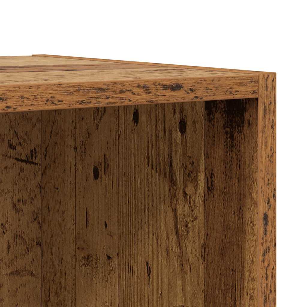 Wandschrank mit Regal Altholz 37 x 37 x 37 cm Holzwerkstoff