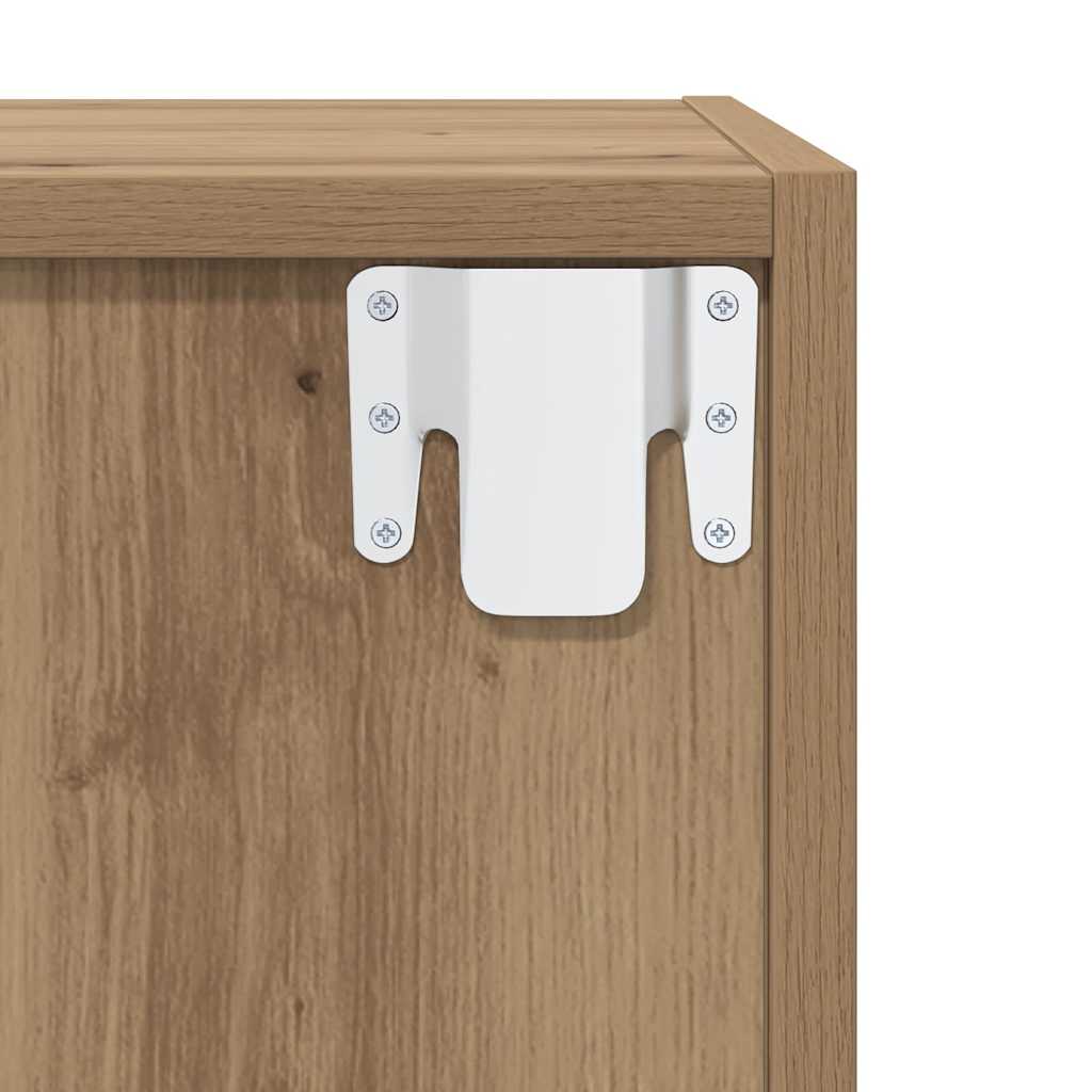 Wandschrank 2 pcs Artisan-Eiche 37 x 37 x 37 cm Holzwerkstoff