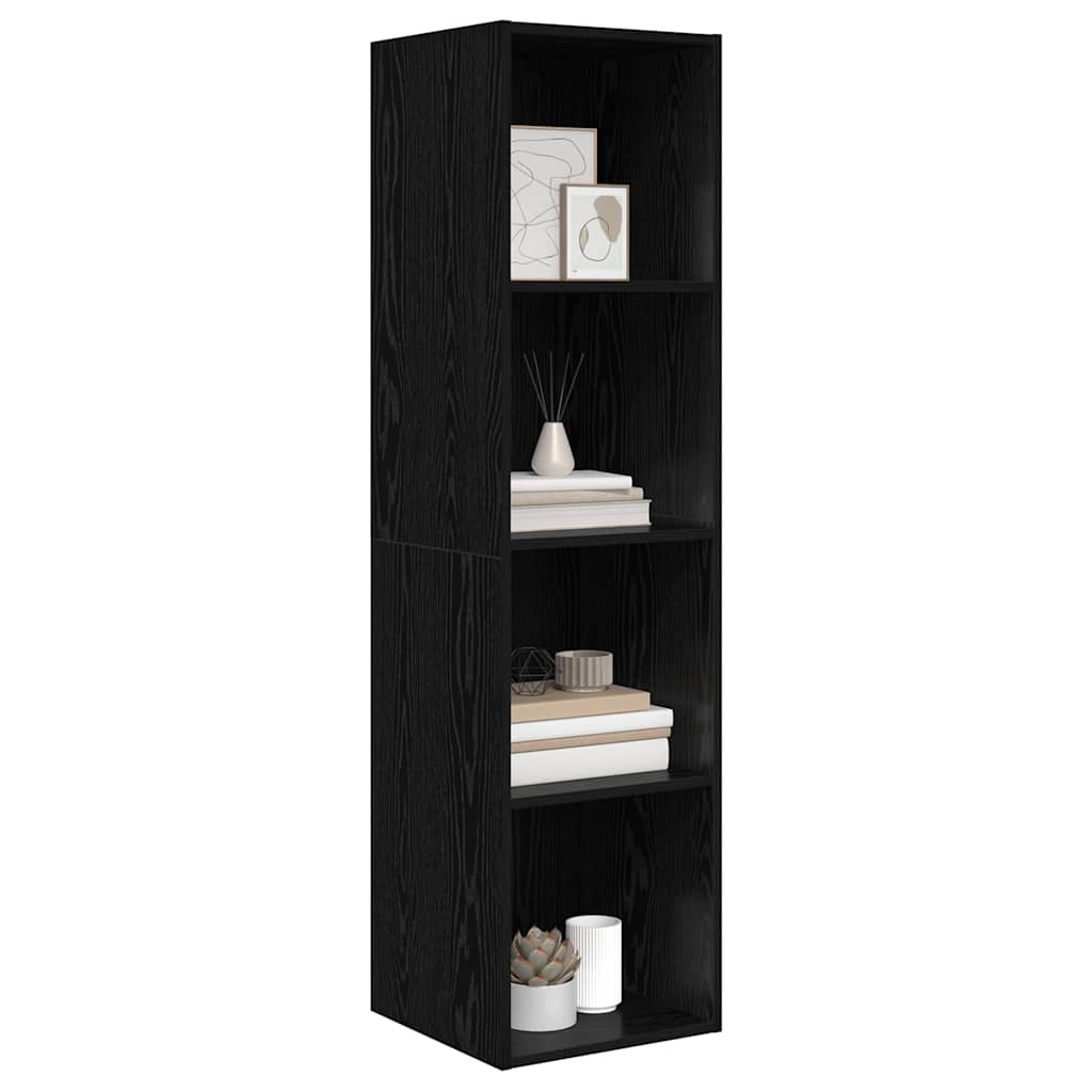 TV-Schrankset Schwarz Eichen-Optik 37 x 37 x 142,5 cm