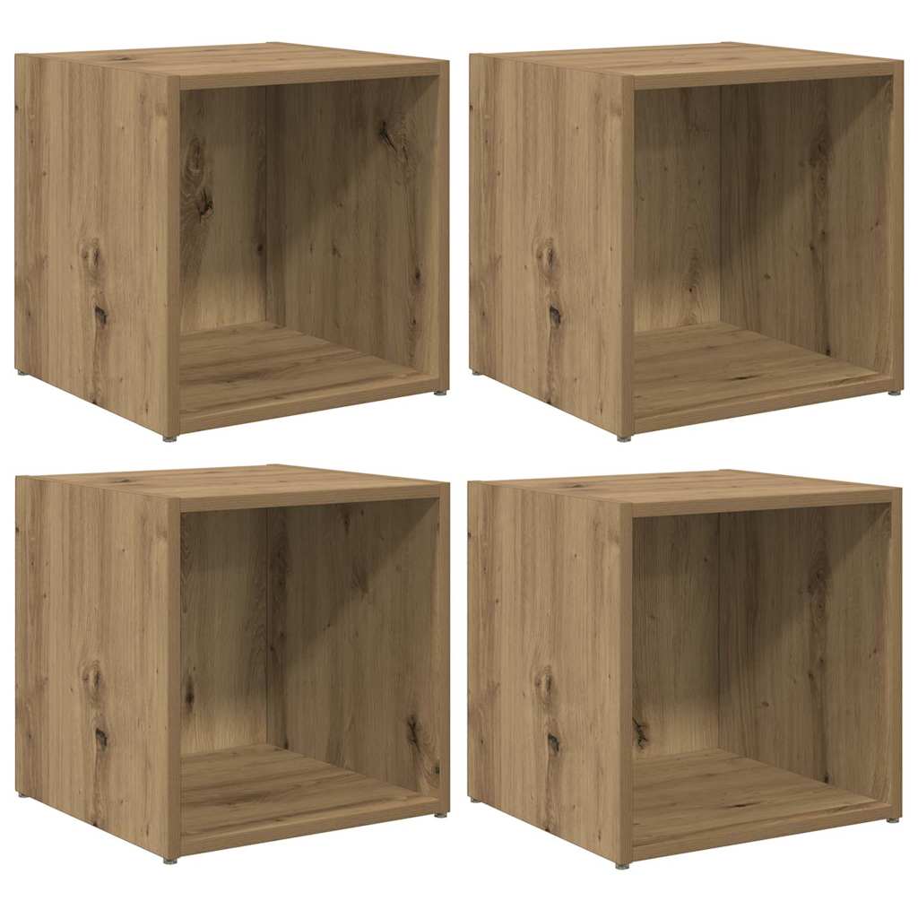 TV-Schrankset 4 pcs Artisan-Eiche 37 x 35 x 37,5 cm