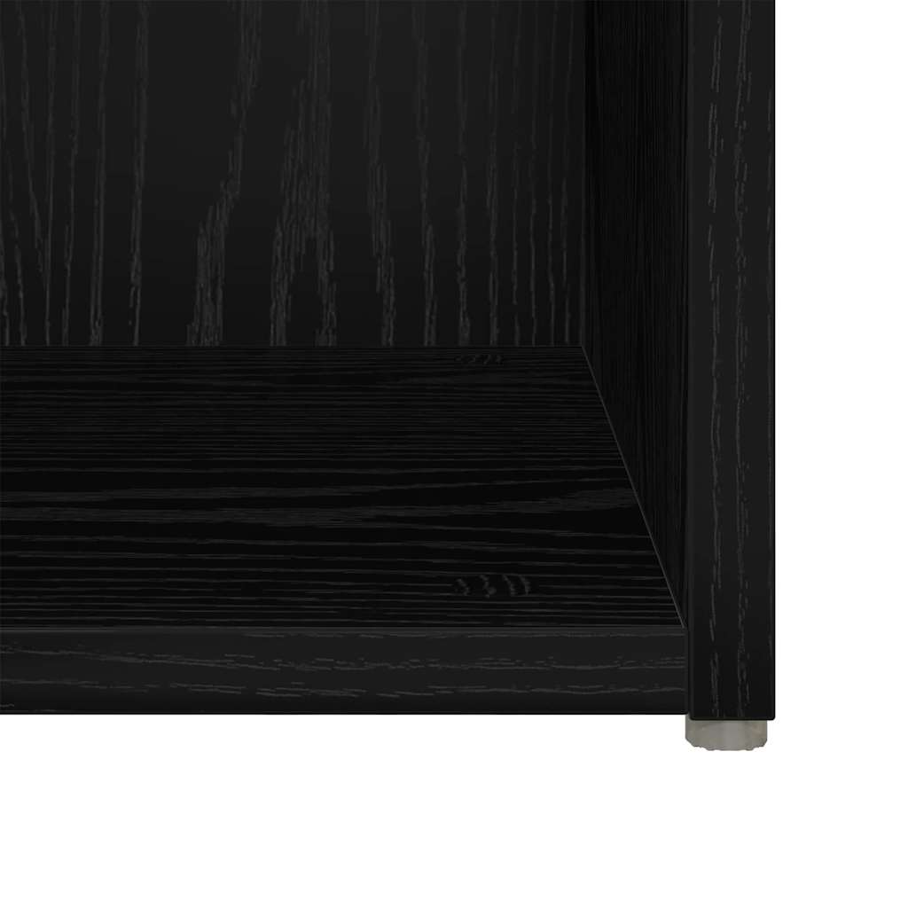 TV-Schrankset 2 pcs 37 x 35 x 37,5 cm Schwarz Holzwerkstoff