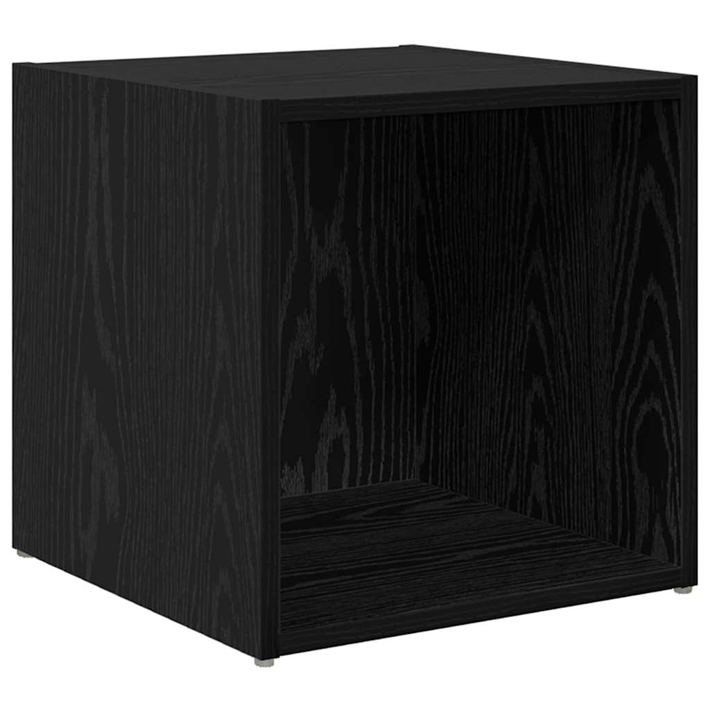 TV-Schrankset 2 pcs 37 x 35 x 37,5 cm Schwarz Holzwerkstoff