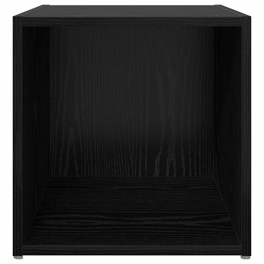 TV-Schrankset 2 pcs 37 x 35 x 37,5 cm Schwarz Holzwerkstoff
