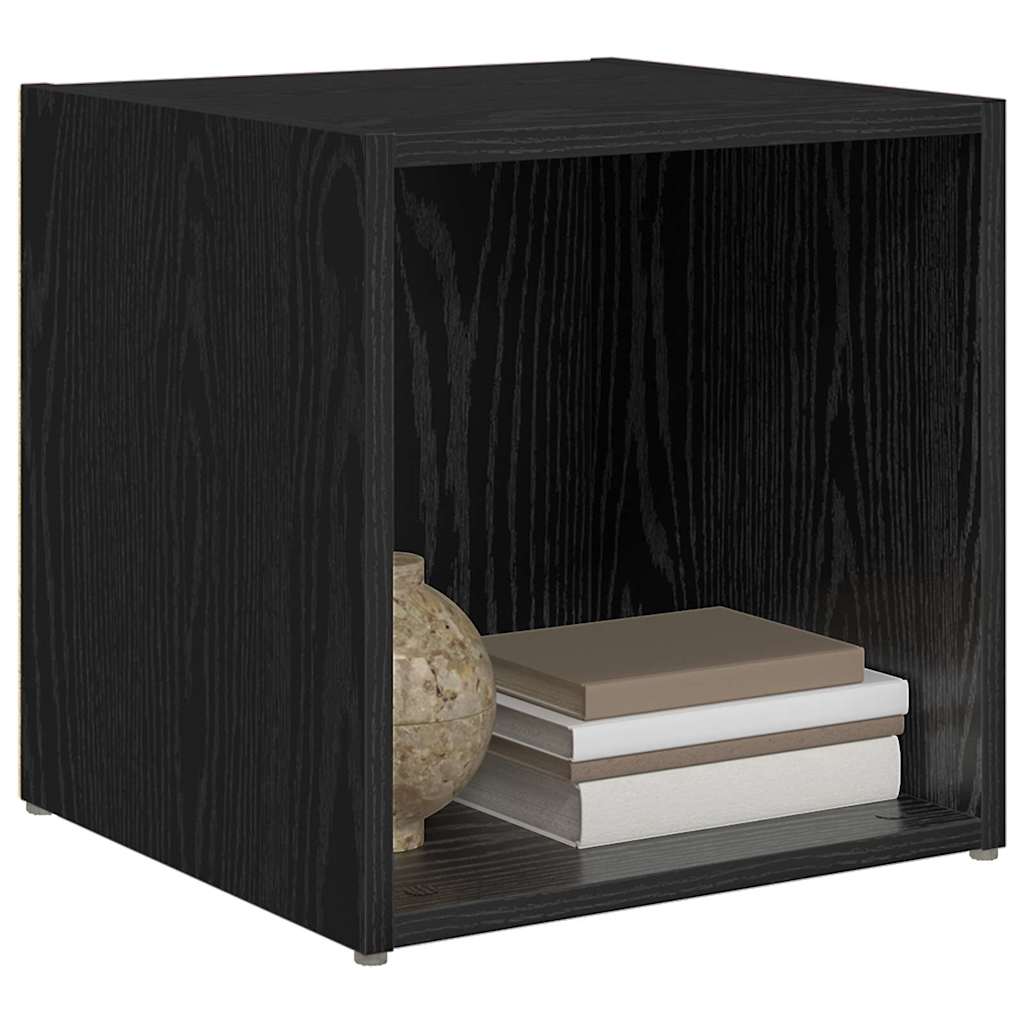 TV-Schrankset 2 pcs 37 x 35 x 37,5 cm Schwarz Holzwerkstoff