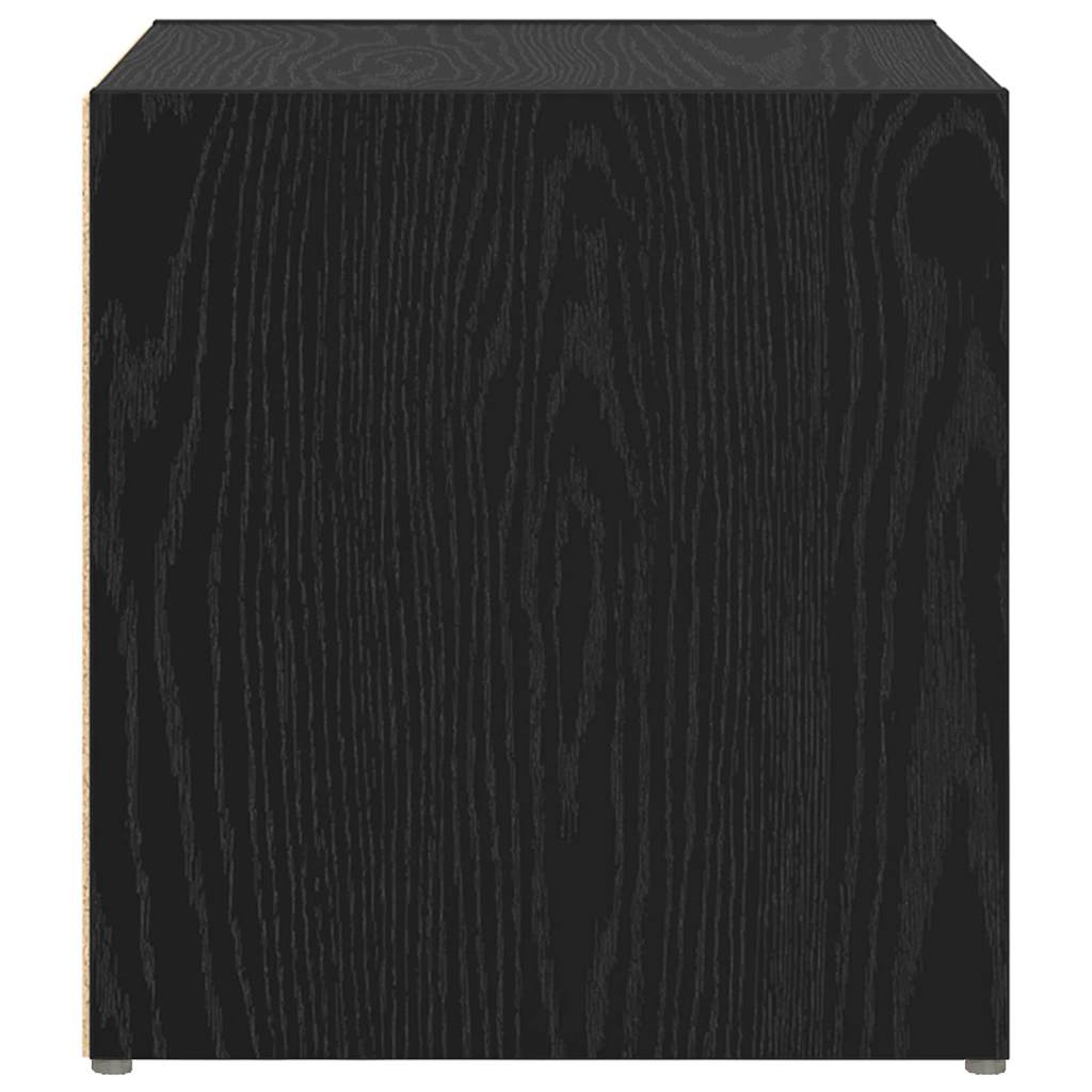 TV-Schrankset 2 pcs 37 x 35 x 37,5 cm Schwarz Holzwerkstoff