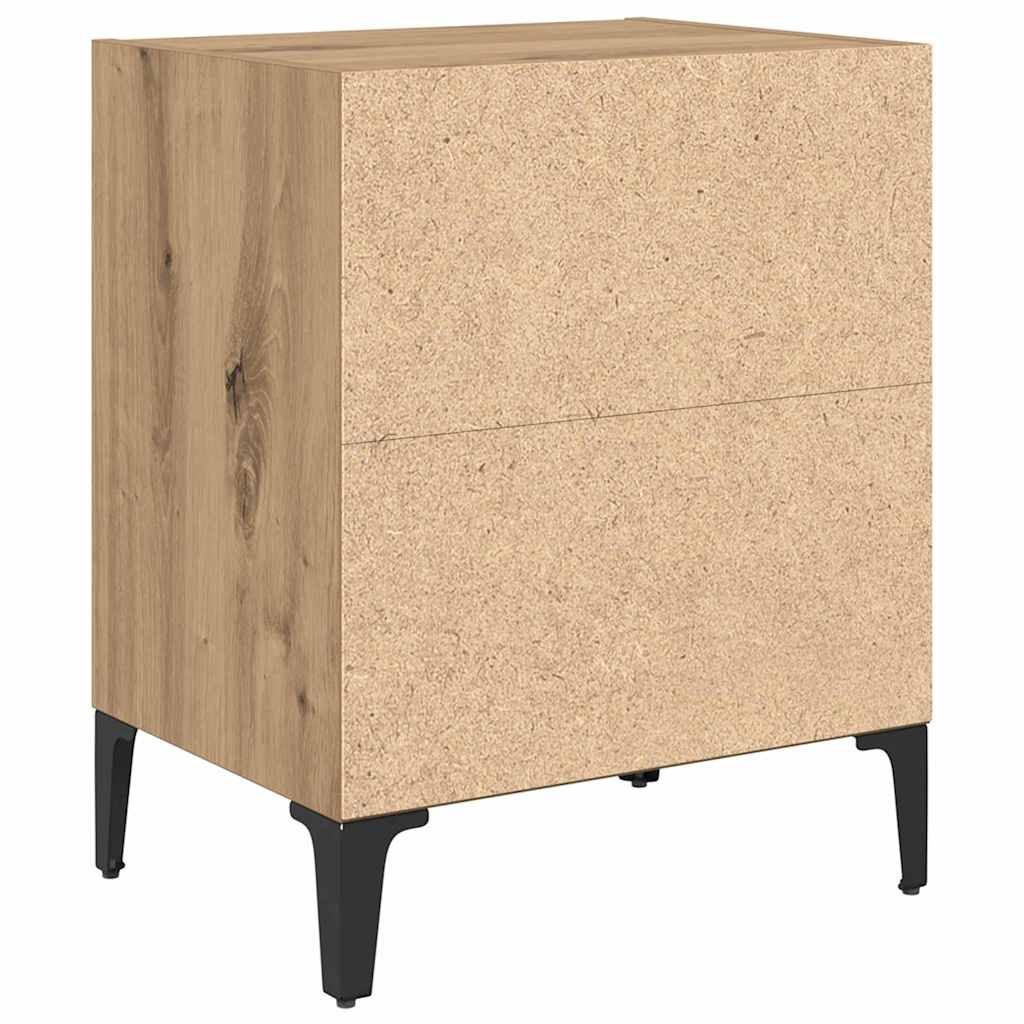 Nachttisch 2 pcs Artisan-Eiche 40 x 30 x 50 cm Holzwerkstoff