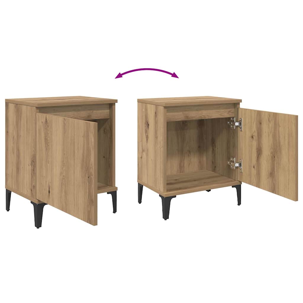 Nachttisch Artisan-Eiche 40 x 30 x 50 cm Holzwerkstoff