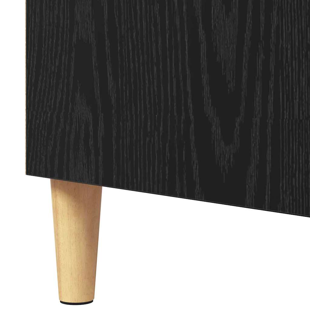 Sideboard Schwarz Eichen-Optik 57 x 35 x 89,5 cm Holzwerkstoff
