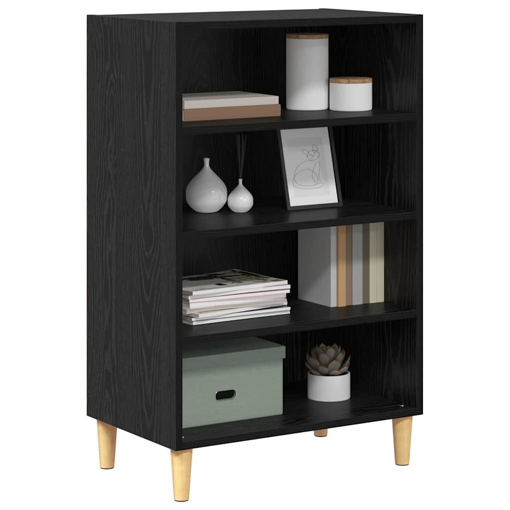 Sideboard Schwarz Eichen-Optik 57 x 35 x 89,5 cm Holzwerkstoff