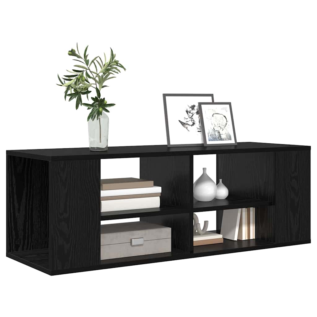 TV-Schrankset Schwarz Eichen-Optik 102 x 35 x 35 cm
