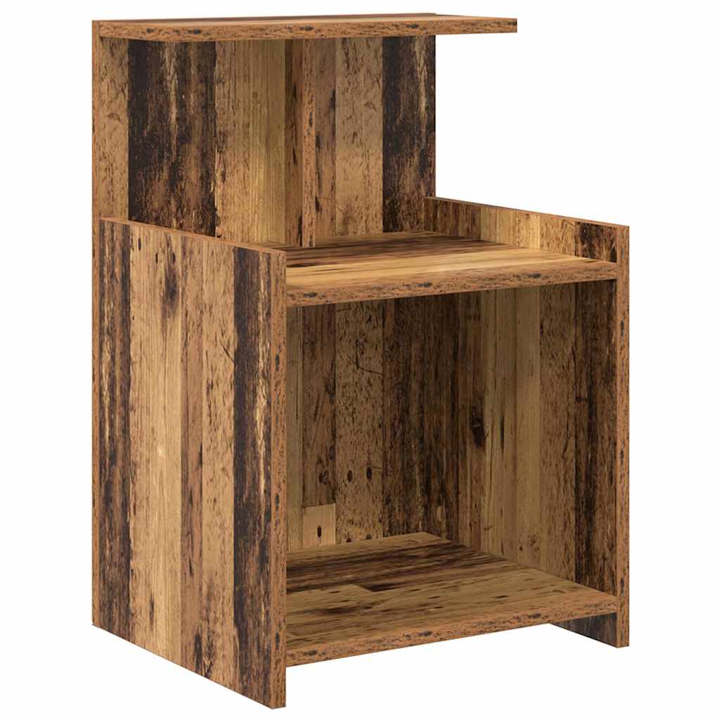 Nachttisch 2 pcs Altholz 40 x 35 x 60 cm Holzwerkstoff