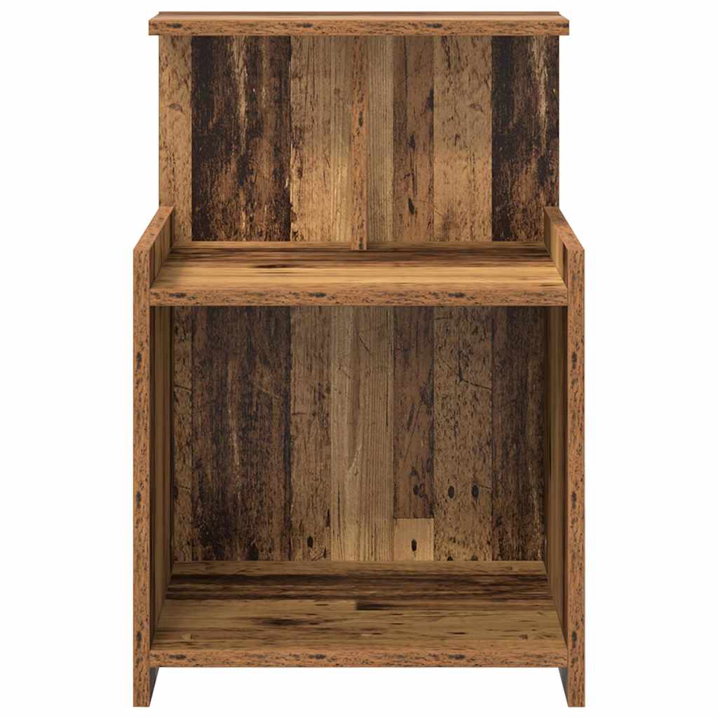 Nachttisch 2 pcs Altholz 40 x 35 x 60 cm Holzwerkstoff
