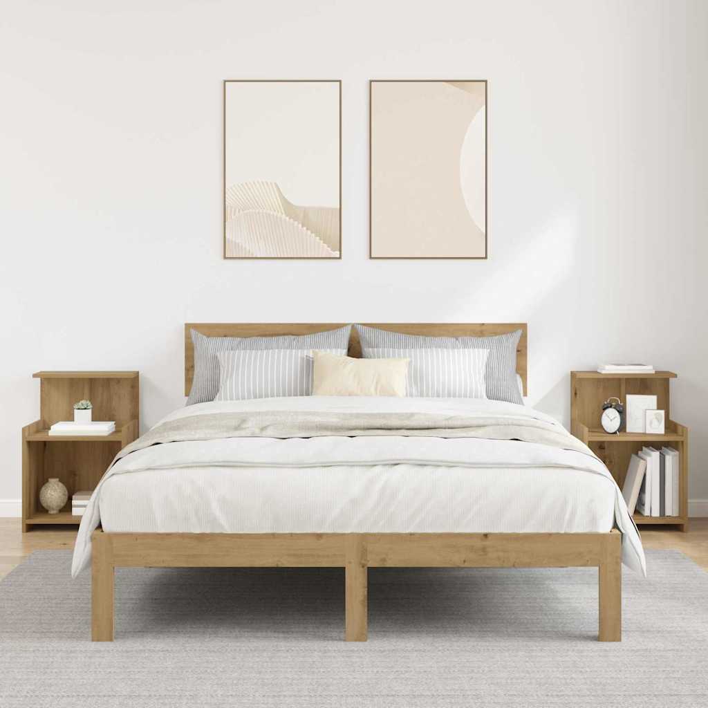 Nachttisch 2 pcs Artisan-Eiche 40 x 35 x 60 cm Holzwerkstoff
