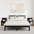 Nachttisch 2 pcs Schwarz Eichen-Optik 40 x 35 x 60 cm