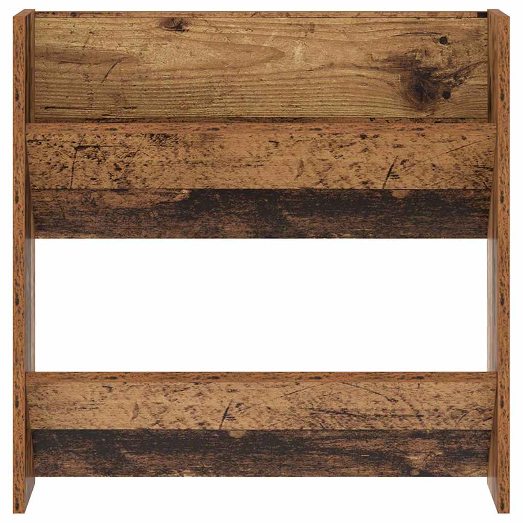 Schuhschrank mit Regal Altholz 60 x 18 x 60 cm Holzwerkstoff