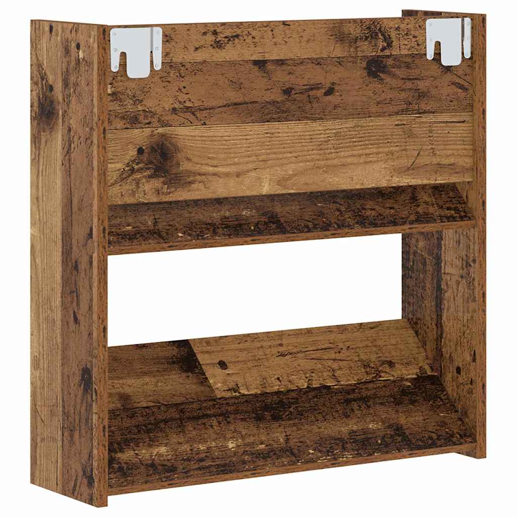 Schuhschrank 2 pcs Altholz 60 x 18 x 60 cm Holzwerkstoff