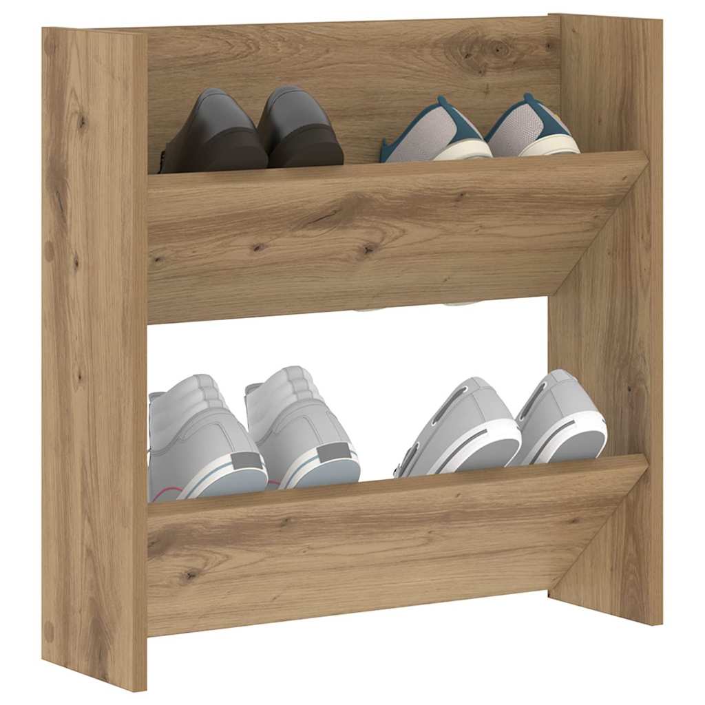 Schuhschrank Artisan-Eiche 60 x 18 x 60 cm Holzwerkstoff