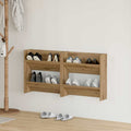 Schuhschrank 2 pcs Artisan-Eiche 60 x 18 x 60 cm Holzwerkstoff