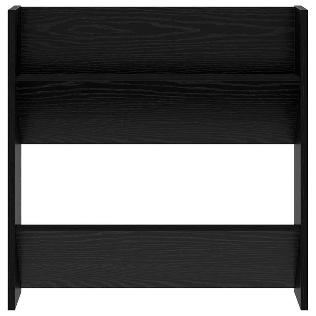 Schuhschrank Schwarz Eichen-Optik 60 x 18 x 60 cm Holzwerkstoff