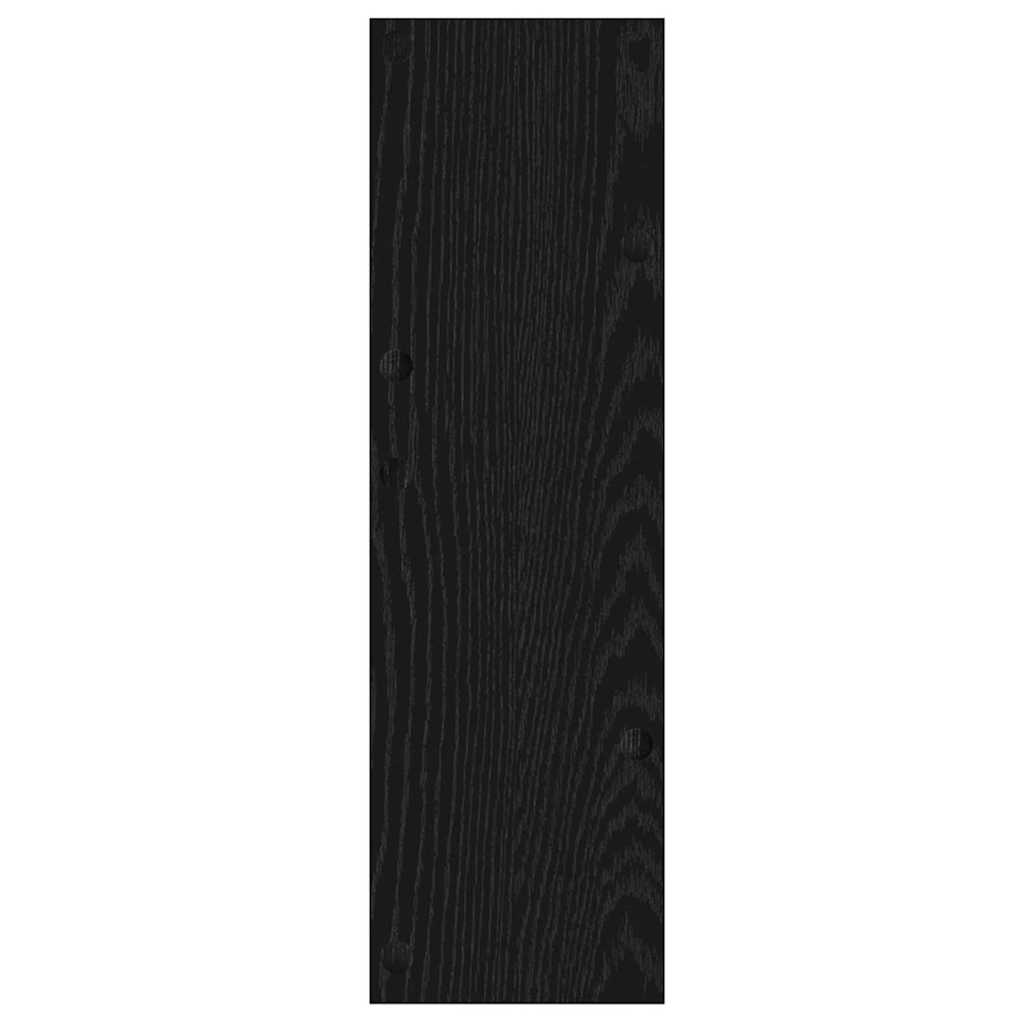 Schuhschrank Schwarz Eichen-Optik 60 x 18 x 60 cm Holzwerkstoff