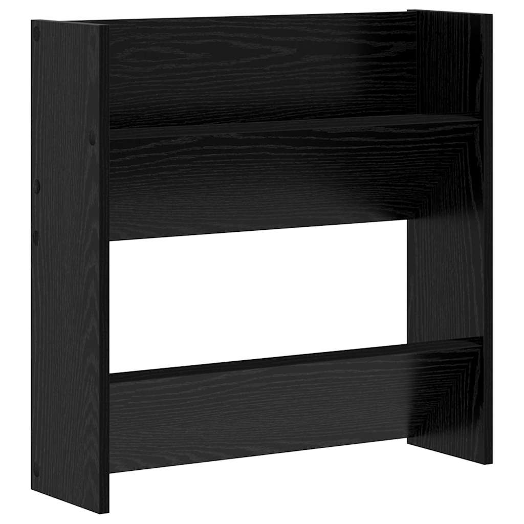 Schuhschrank 2 pcs Schwarz Eichen-Optik 60 x 18 x 60 cm