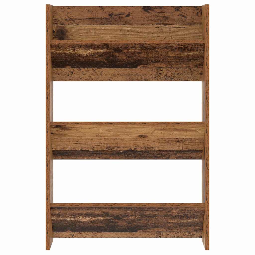 Schuhschrank mit Regal Altholz 60 x 18 x 90 cm Holzwerkstoff