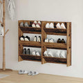 Schuhschrank 2 pcs Altholz 60 x 18 x 90 cm Holzwerkstoff